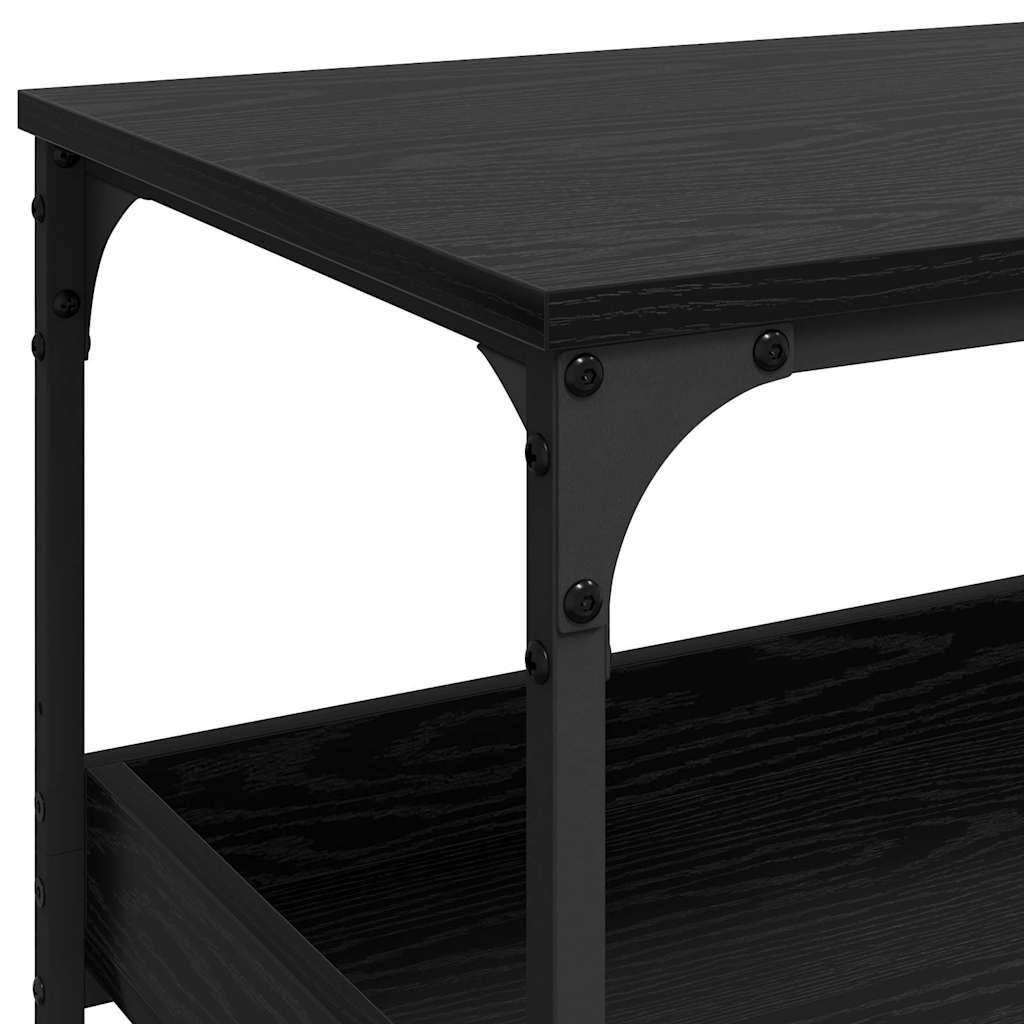 Kjøkkenvogn Svart Eik 60 X 41 X 80.5 Cm Konstruert Tre