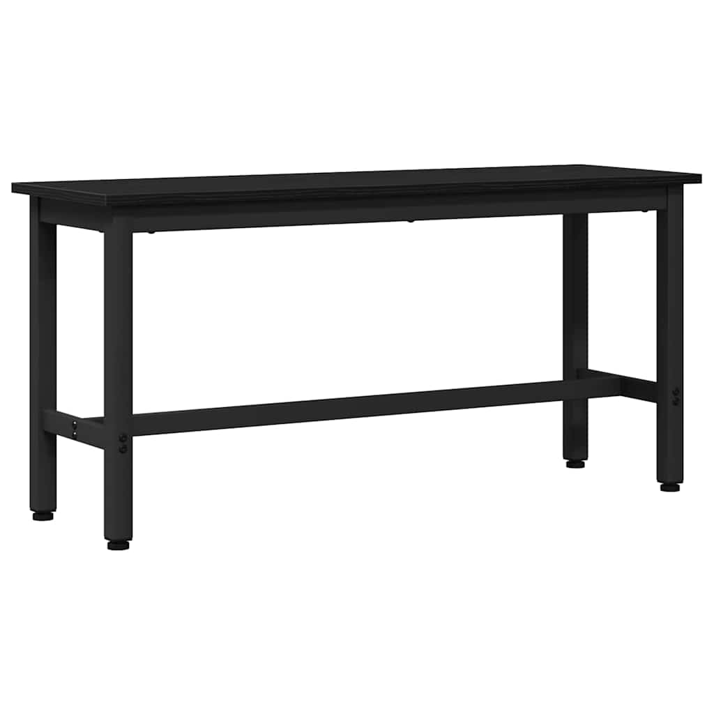 Spisebenk 2 Pcs Svart Eik 100 X 32,5 X 48,5 Cm