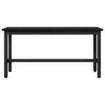 Spisebenk 2 Pcs Svart Eik 100 X 32,5 X 48,5 Cm
