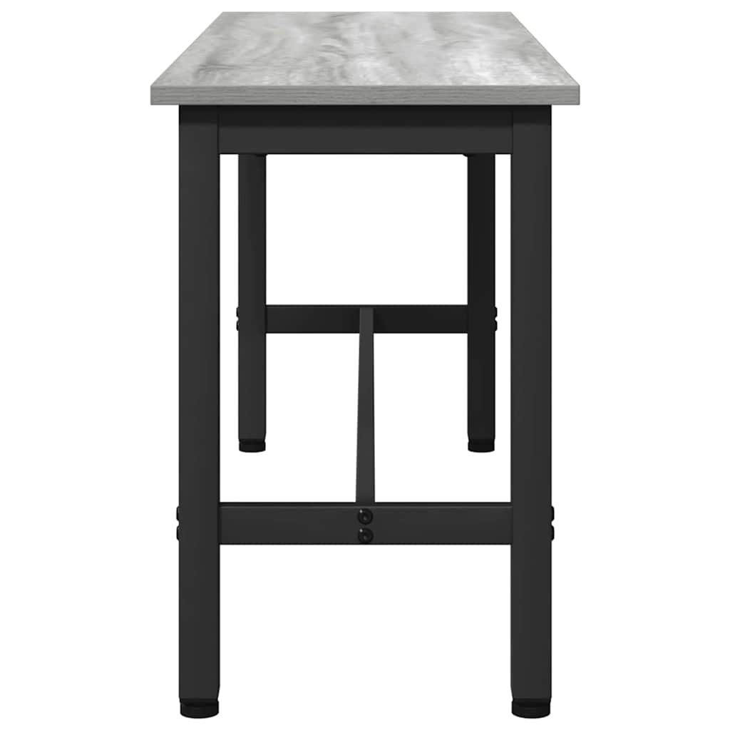 Spisebenk 2 Pcs Grå Sonoma 100 X 32,5 X 48,5 Cm