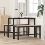 Spisebenk Naturlig 100 X 32,5 X 49 Cm Massivt Furutre