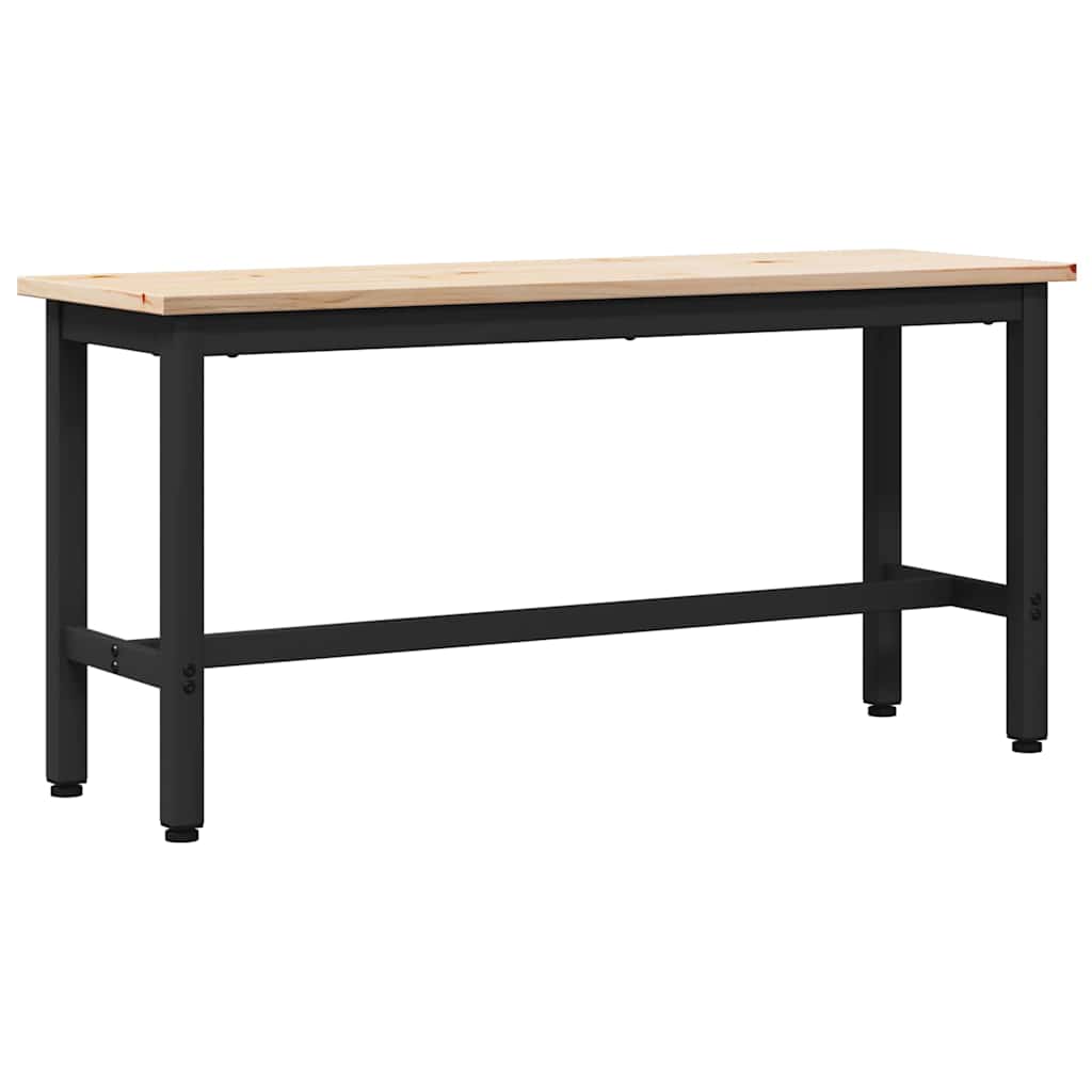Spisebenk Naturlig 100 X 32,5 X 49 Cm Massivt Furutre