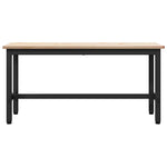 Spisebenk Naturlig 100 X 32,5 X 49 Cm Massivt Furutre