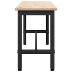 Spisebenk Naturlig 100 X 32,5 X 49 Cm Massivt Furutre