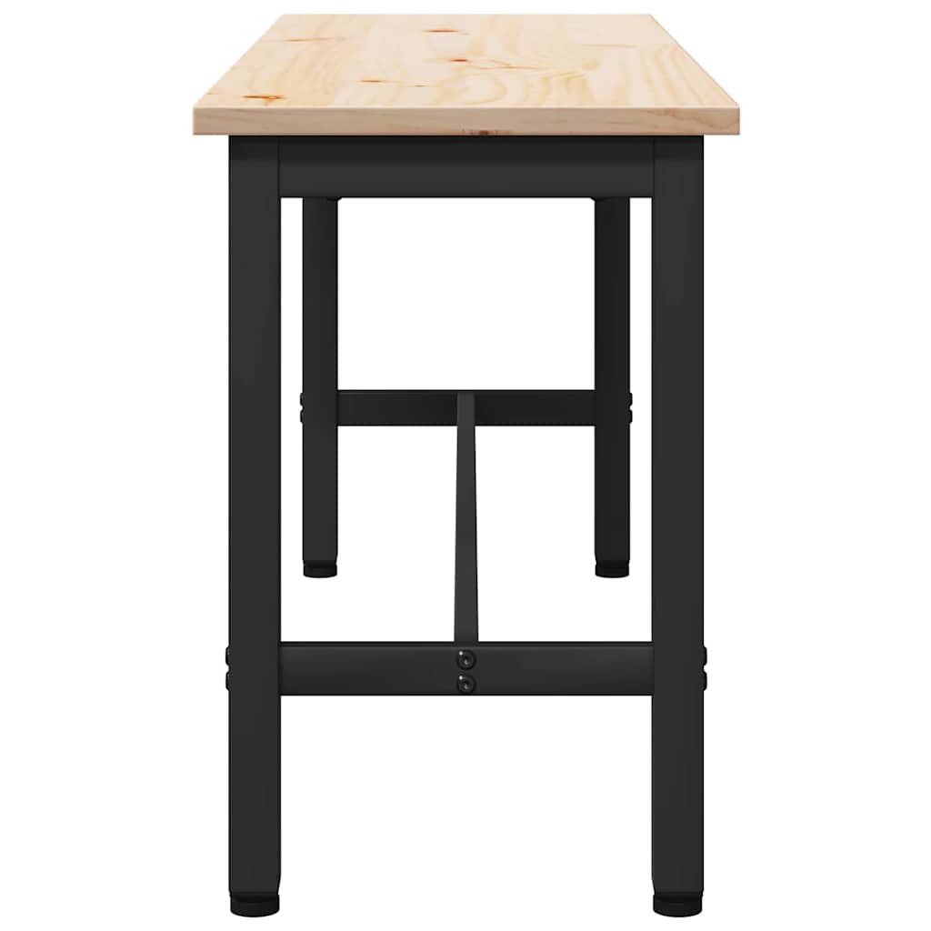 Spisebenk Naturlig 100 X 32,5 X 49 Cm Massivt Furutre