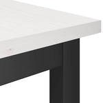 Spisebenk Hvit 100 X 32,5 X 49 Cm Massivt Furutre