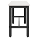 Spisebenk Hvit 100 X 32,5 X 49 Cm Massivt Furutre