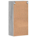 Tre Skap Med Lagring Grå Sonoma 50 X 29 X 100 Cm Konstruert Tre