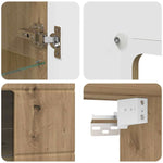 Tre Skap Artisan Eik 50 X 29 X 100 Cm Konstruert Tre