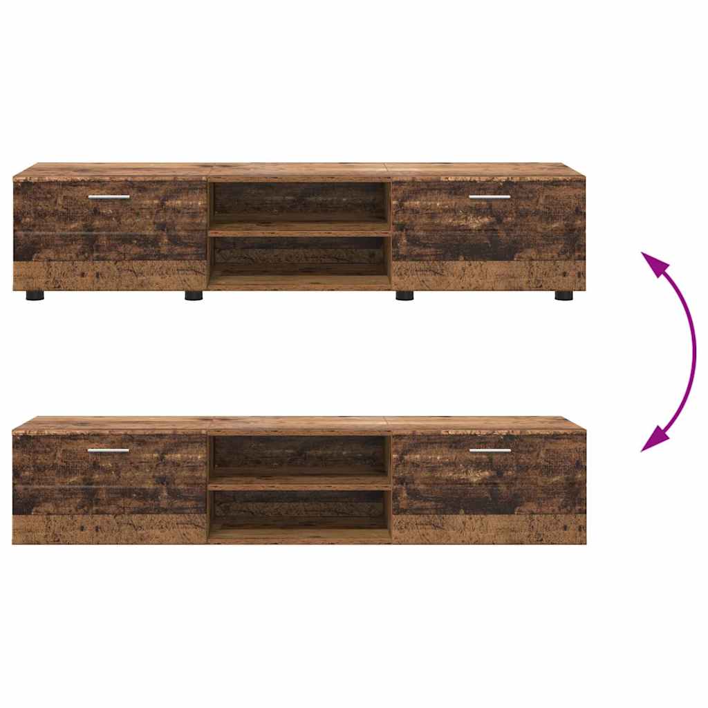 Tre Skap Med Skuff Gammelt Tre 150 X 39 X 30 Cm Konstruert Tre