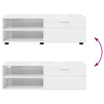 Tre Skap Med Skuff Betonggrå 100,5 X 39 X 30 Cm Konstruert Tre