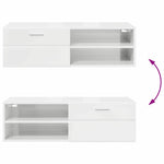 Tre Skap Med Skuff Betonggrå 100,5 X 39 X 30 Cm Konstruert Tre