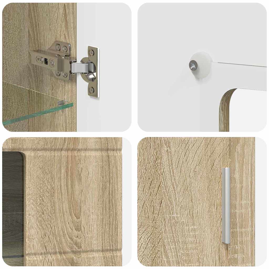 Serviesskap Sonoma Eik 55,5 X 29 X 100 Cm Konstruert Tre