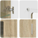 Serviesskap Sonoma Eik 55,5 X 29 X 100 Cm Konstruert Tre