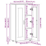 Serviesskap Gammelt Tre 55,5 X 29 X 100 Cm Konstruert Tre