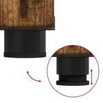 Tre Skap Med Skuff Røkt Eik 88,5 X 30,5 X 73 Cm Konstruert Tre