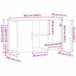 Serviesskap Artisan Eik 88,5 X 30,5 X 55,5 Cm Konstruert Tre