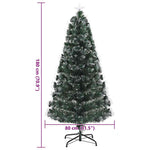 Kunstig Juletre Med Dekorative Strenglys Grønn 180 Cm Pvc