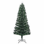 Kunstig Juletre Med Dekorative Strenglys Grønn 210 Cm Pvc