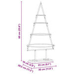 Metall Juletre Med Stativ Gull 60 Cm Pulverlakkert Stål