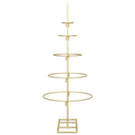 Metall Juletre Med Stativ Gull 90 Cm Pulverlakkert Stål