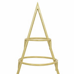 Metall Juletre Med Stativ Gull 125 Cm Pulverlakkert Stål