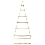 Metall Juletre Med Stativ Gull 150 Cm Pulverlakkert Stål