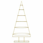 Metall Juletre Med Stativ Gull 150 Cm Pulverlakkert Stål