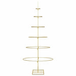 Metall Juletre Med Stativ Gull 150 Cm Pulverlakkert Stål