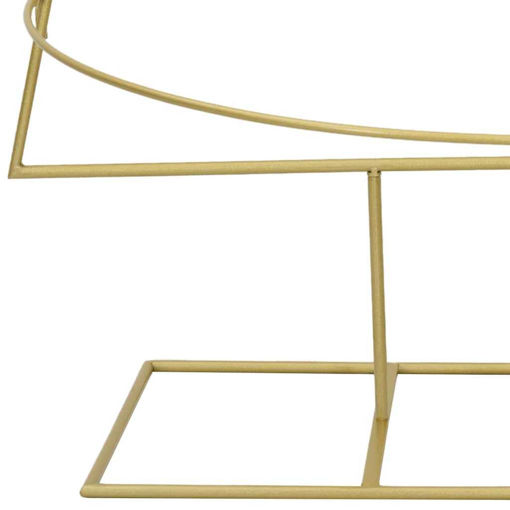 Metall Juletre Med Stativ Gull 180 Cm Pulverlakkert Stål