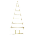 Metall Juletre Med Stativ Gull 180 Cm Pulverlakkert Stål