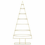 Metall Juletre Med Stativ Gull 180 Cm Pulverlakkert Stål