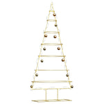 Metall Juletre Med Stativ Gull 180 Cm Pulverlakkert Stål