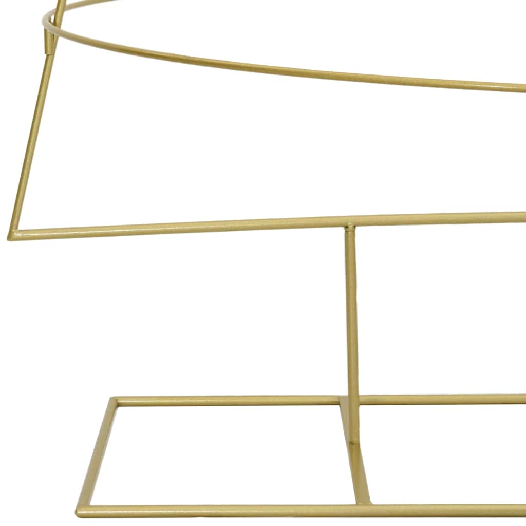 Metall Juletre Med Stativ Gull 210 Cm Pulverlakkert Stål