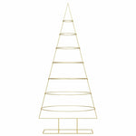 Metall Juletre Med Stativ Gull 210 Cm Pulverlakkert Stål