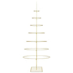 Metall Juletre Med Stativ Gull 210 Cm Pulverlakkert Stål