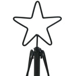 Julekjegle Tre Med Stativ Svart 125 Cm Stål