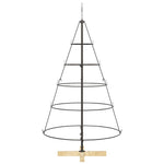 Julekjegle Tre Med Stativ Svart 125 Cm Stål