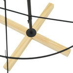 Julekjegle Tre Med Stativ Svart 150 Cm Stål