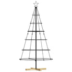 Julekjegle Tre Med Stativ Svart 150 Cm Stål