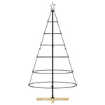 Julekjegle Tre Med Stativ Svart 150 Cm Stål