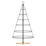 Julekjegle Tre Med Stativ Svart 150 Cm Stål