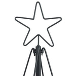 Julekjegle Tre Med Stativ Svart 210 Cm Stål