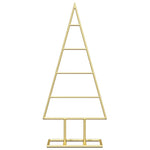 Metall Juletre Med Stativ Gull 60 Cm Pulverlakkert Stål
