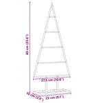 Metall Juletre Med Stativ Gull 60 Cm Pulverlakkert Stål