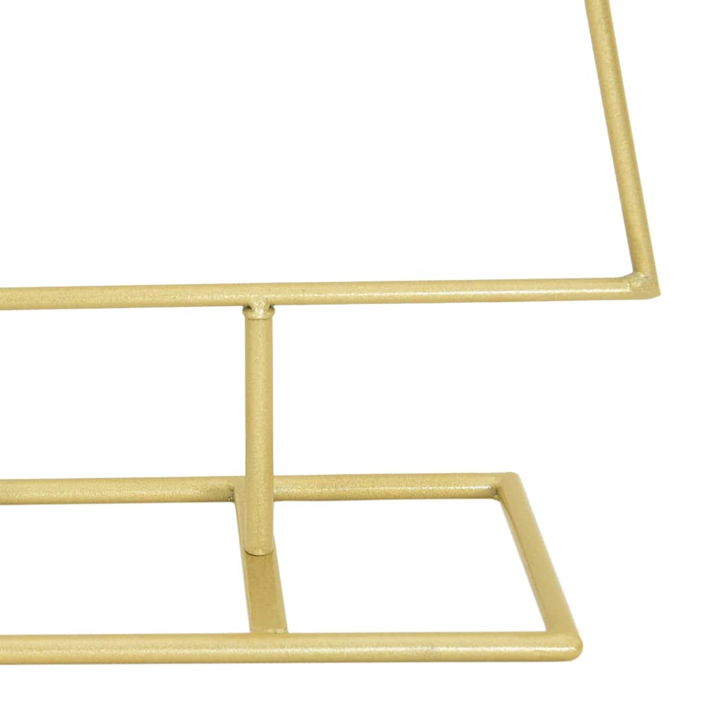 Metall Juletre Med Stativ Gull 125 Cm Pulverlakkert Stål