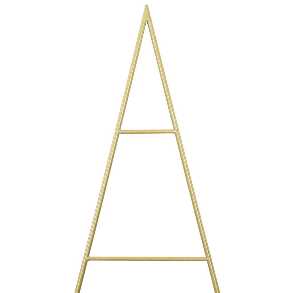 Metall Juletre Med Stativ Gull 180 Cm Pulverlakkert Stål