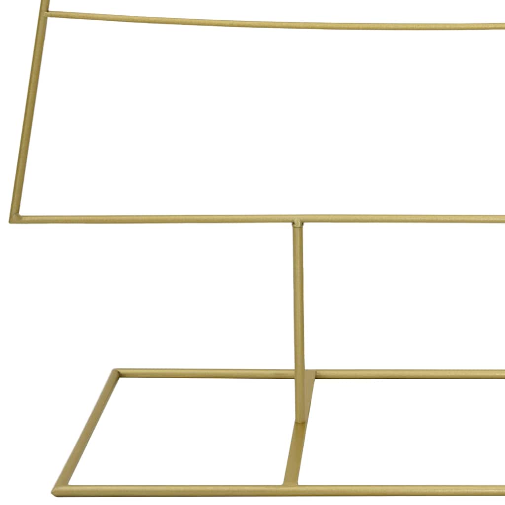 Metall Juletre Med Stativ Gull 180 Cm Pulverlakkert Stål