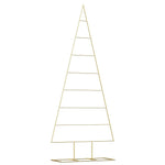 Metall Juletre Med Stativ Gull 180 Cm Pulverlakkert Stål