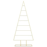 Metall Juletre Med Stativ Gull 180 Cm Pulverlakkert Stål